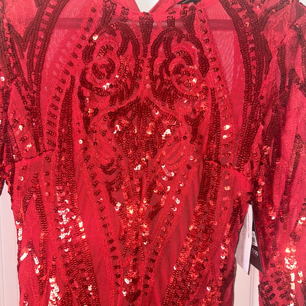 Red Mini Dress - Picture 7 of 7